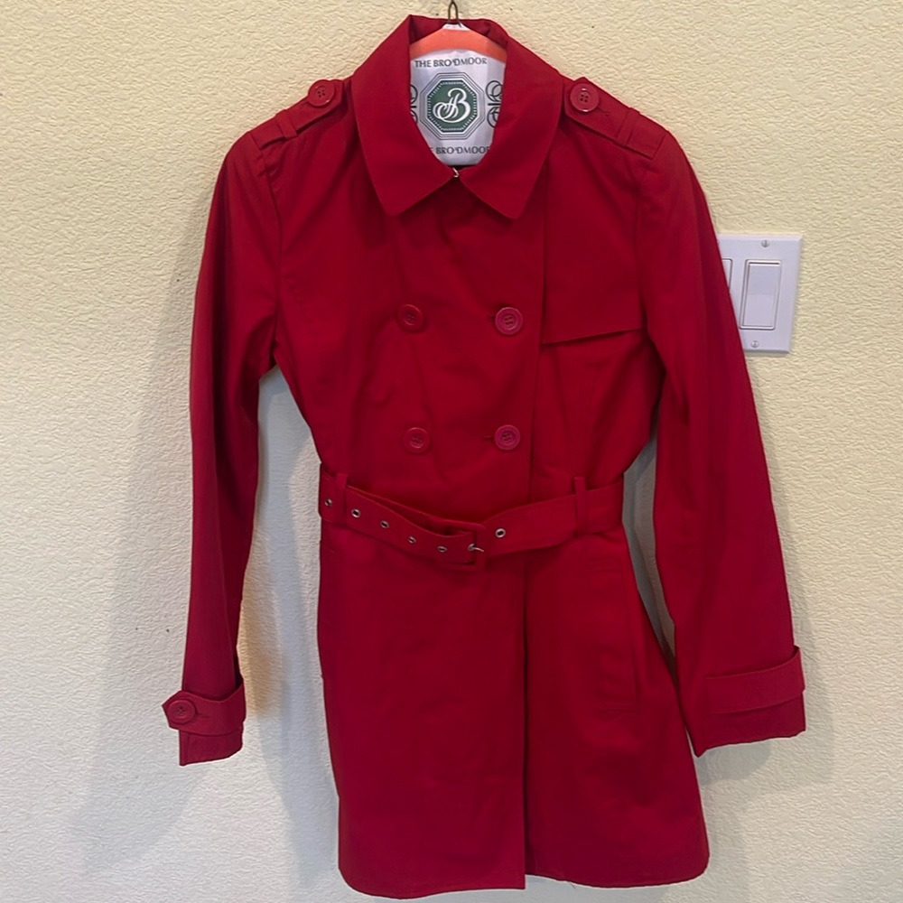Red Kenneth Cole reaction s/ch rain coat
